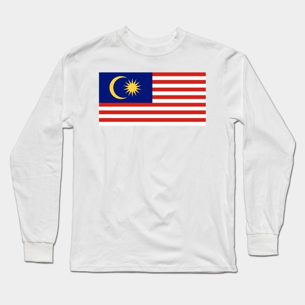 Malaysia Long Sleeve T-Shirt by Wickedcartoons